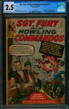 Sgt. Fury and His Howling Commandos #1 ⭐ CGC 2.5 ⭐ 1st Appearance Marvel 1963 picture
