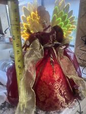 Fiber Optic 15” Angel Christmas Tree Topper Tabletop  Decor Color Changing C23 picture