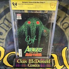 AVENGERS: CURSE OF THE MAN THING #1 SIGNED BY CAREY JONES 9.4 CBCS YELLOW LABEL picture