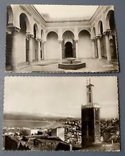 1950s B&W Postcards Tangier Morocco Kasbah Mosque Postmarked 1951 USS Rich Ship picture