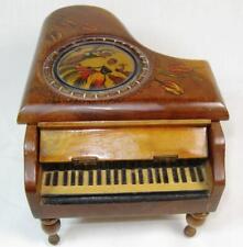 Antique Grand Piano w/ Keyboard Cover, Music Box Swiss Movement, Classic Music picture