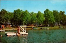 Vintage Postcard Simmons Log Cabin Camp Outing 9 MN Minnesota Swimming      C-73 picture