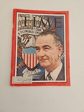 Time Magazine November 29 1963 Vol 82 #22 President Lyndon B. Johnson Portrait picture