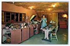 c1960 Interior Lapidary Hole N Rock Home Moab Utah UT Vintage Antique Postcard picture