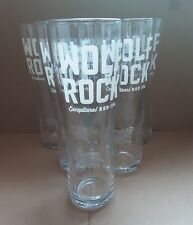 6 x Sharp's Brewery new Wolf Rock Exceptional Red IPA pint glasses x 6 homebar picture