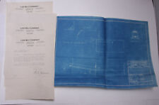 1926 Lamson Goodnow BluePrint Link Belt Co Boston MA Signed Ephemera L504F picture