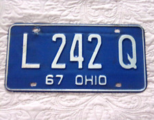 Vintage NEAR MINT 1967 OHIO License Plate picture