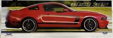 Rare NOS 2012 Ford Racing Boss 302 Mustang 2 Sided Heavy Stock Dealership Poster picture