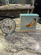 Vintage  Animated Pecking Chicken Hen Alarm Clock With Box Rare WORK picture