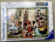 Disney Mickey,Minnie,Goofy Italy Vacation Ravensburger 1000 pc.Puzzle-Complete picture