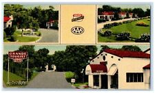 c1950's Grand Tourist Lodge Motel Dallas Texas TX Multiview Vintage Postcard picture