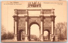 Postcard - Triumphal Arch of the Carrousel - Paris, France picture