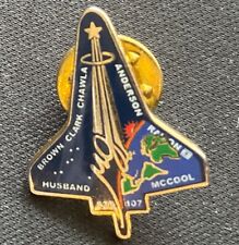 NASA STS-107 Space Shuttle Columbia Mission Loss Memorial Lapel Hat Pin picture