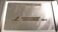 Vintage PIEDMONT Airlines Validation Card Ticket Metal Plate picture