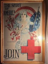 SPIRIT OF AMERICA - JOIN  Howard Chandler Christy's Beautiful 1919 WW1 Poster picture