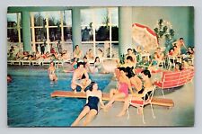 Postcard Concord Hotel Resort Kiamehsa Lake New York NY, Vintage Chrome E20 picture