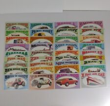 Way Out Wheels 1970 Cards Complete Set Of 36 picture