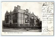 1906 High School Building Campus Fort Dodge Iowa IA Posted Antique Postcard picture