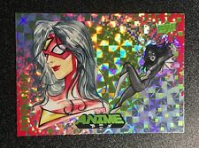 2020 Upper Deck Marvel Anime Japanese 🔥SPIDER-WOMAN HYPER MOSAIC PARALLEL 🔥 picture
