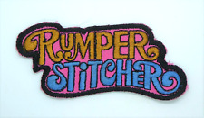 Vintage 1970's Embroidered Patch Sew On Hallmark Hippie 'RUMPER STITCHER' Retro picture