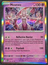 Mewtwo 2023 Scarlet Violet 151 Rare Holo Pokemon Card 150/165 (NM) picture