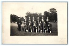c1910's BPOE Masonic Lodge Elk Rifle Gun Burkey's Muncie IN RPPC Photo Postcard picture