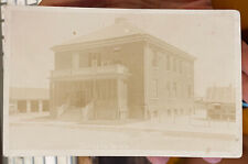 RPPC PHOTO Officers Ward Brick 2 Story w/Porch Postcard AZO 1918-1930 picture