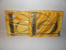 Vintage Stevens Gold and Orange Queen Flat Sheet and Standard Pillowcases picture