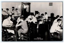 1938 Parks Air College Radio Headphones East St. Louis IL RPPC Photo Postcard picture