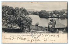 1905 Paradise Pond River Lake Exterior View Northampton Massachusetts Postcard picture