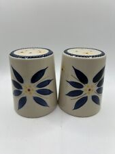 Temp-tations By Tara  Old World Blue Salt & Pepper Shakers w/stoppers Never Used picture