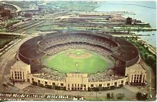 1950's Cleveland Ohio Municipal Stadium Baseball Field Photo Postcard picture