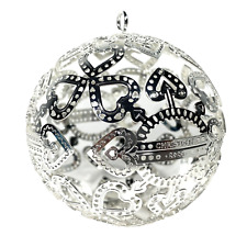 CHRISTOFLE Silver Plated Christmas Noel 2021 Ornament Ball (MSRP $140) picture