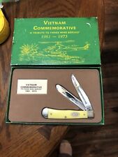 Case XX Yellow Handle Trapper Vietnam War Commemorative 1989 To Those Who Served picture