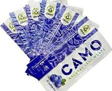 Camo Natural Leaf Wraps BLUEBERRY Self Rolling Herbal Wraps 6 Packs / 30 Sheets picture
