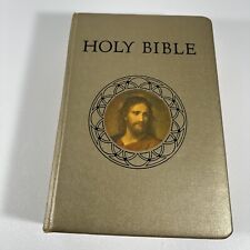 Holy Bible 1953 Vintage Catholic Action Family Edition Illustrated Hardcover picture