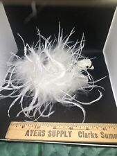 UNIQUE WHITE FEATHERED SWAN ORNAMENT Sparkled picture