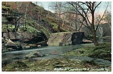 Louisville KY Cherokee Park Big Rock Landscape Posted 1907 Vintage Postcard picture