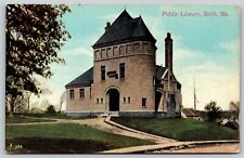 Postcard Public Library, Bath, Maine V102 picture