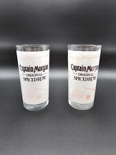 2 Captain Morgan Bar Glasses The Captain Was Here Be There Original Spiced Rum picture