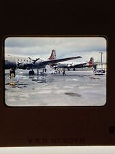 35mm Slide Kodachrome Red Border Military Air Transport Plane Lindley AFB picture
