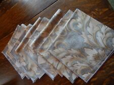 Table - NAPKINS - eight (8) - Gold on Gray - 17