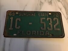 Florida License Plate 1969 Miami 1-532 picture