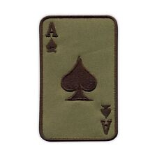 The Ace of Spades - the Spadille, Death Card - subdued, dark olive background Pa picture