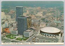Aerial View of Market Square Sports Arena, Indianapolis IN Indiana 4x6 Postcard picture
