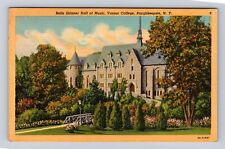 Poughkeepsie NY-New York, Vassar College Skinner Hall Of Music, Vintage Postcard picture