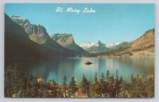 Postcard St Mary Lake And Wild Goose Island Glacier National Park picture