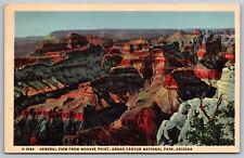 General Aerial View Mohave Point Grand Canyon National Park Arizona VTG Postcard picture