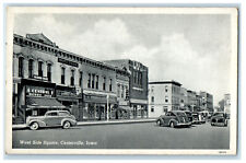 c1940s West Side Square Centerville Iowa IA Unposted Vintage Postcard picture