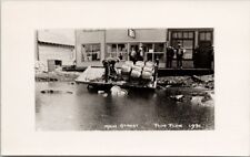 Flin Flon Manitoba Main Street Flood Flooding 1931 MB Unused RPPC Postcard E79 picture